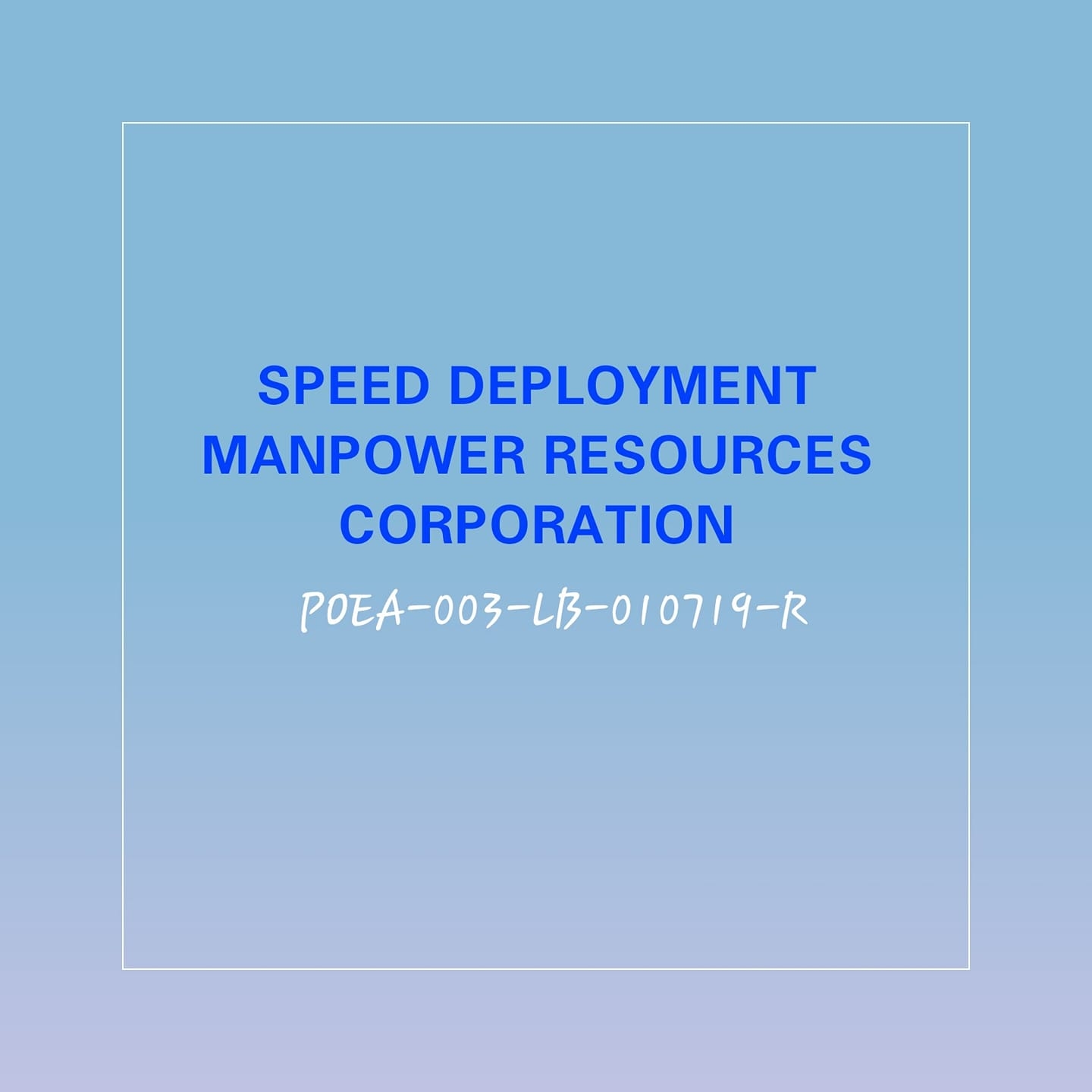 Speed Deployment Manpower Resources Corporation | Manila