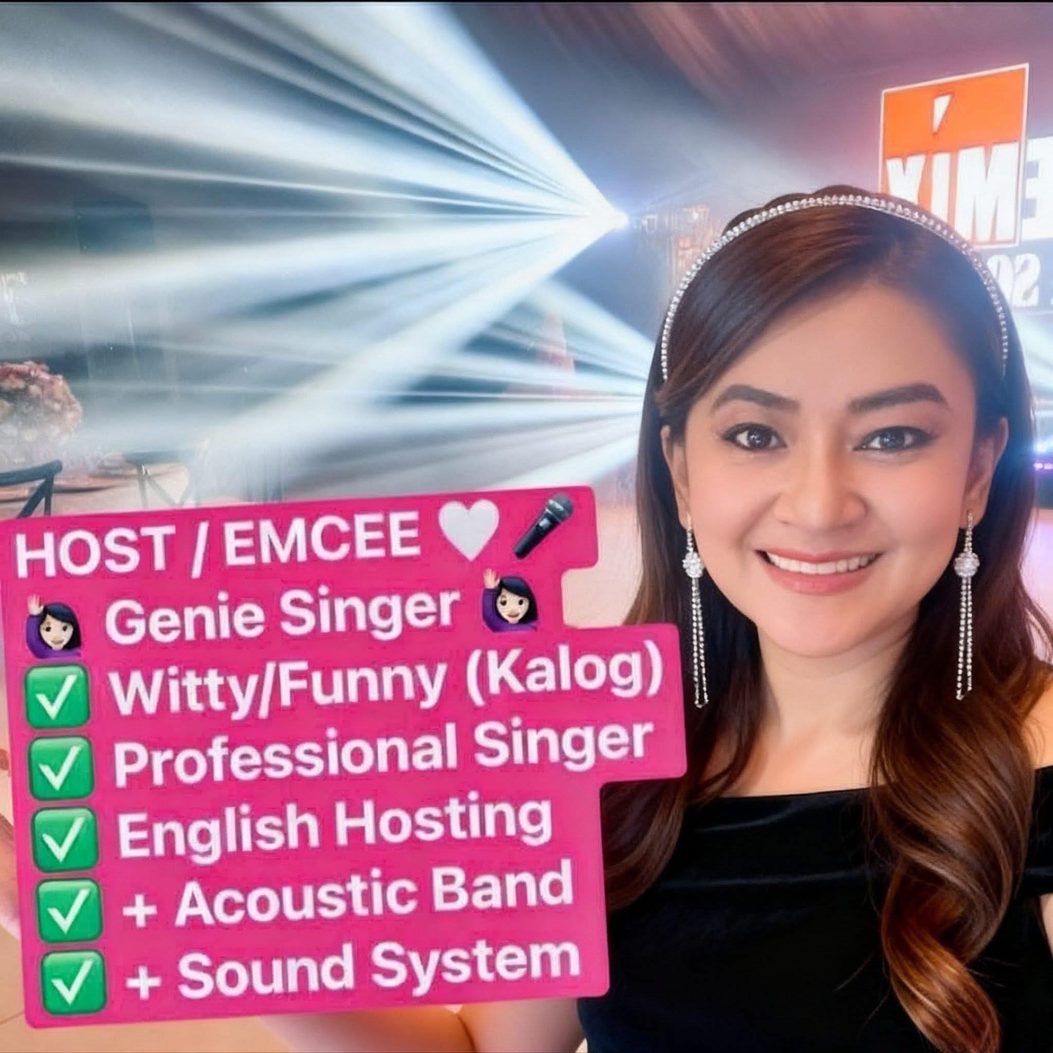Classy Funny Host Genie Singer