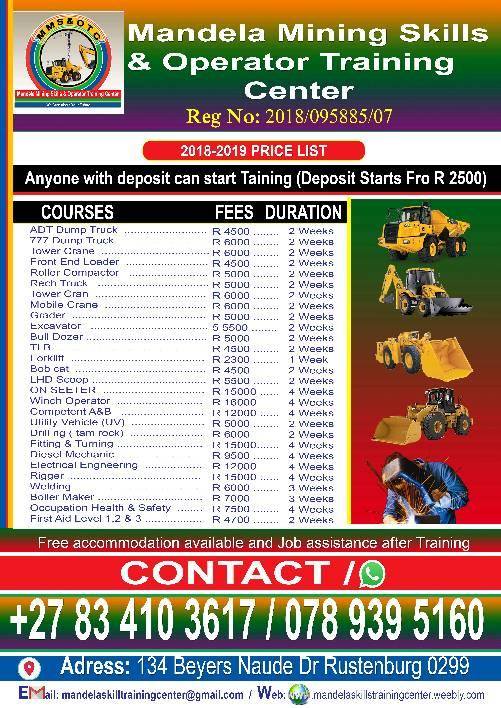 Mandela Mining Skills and Operators Training Centre | Rustenburg