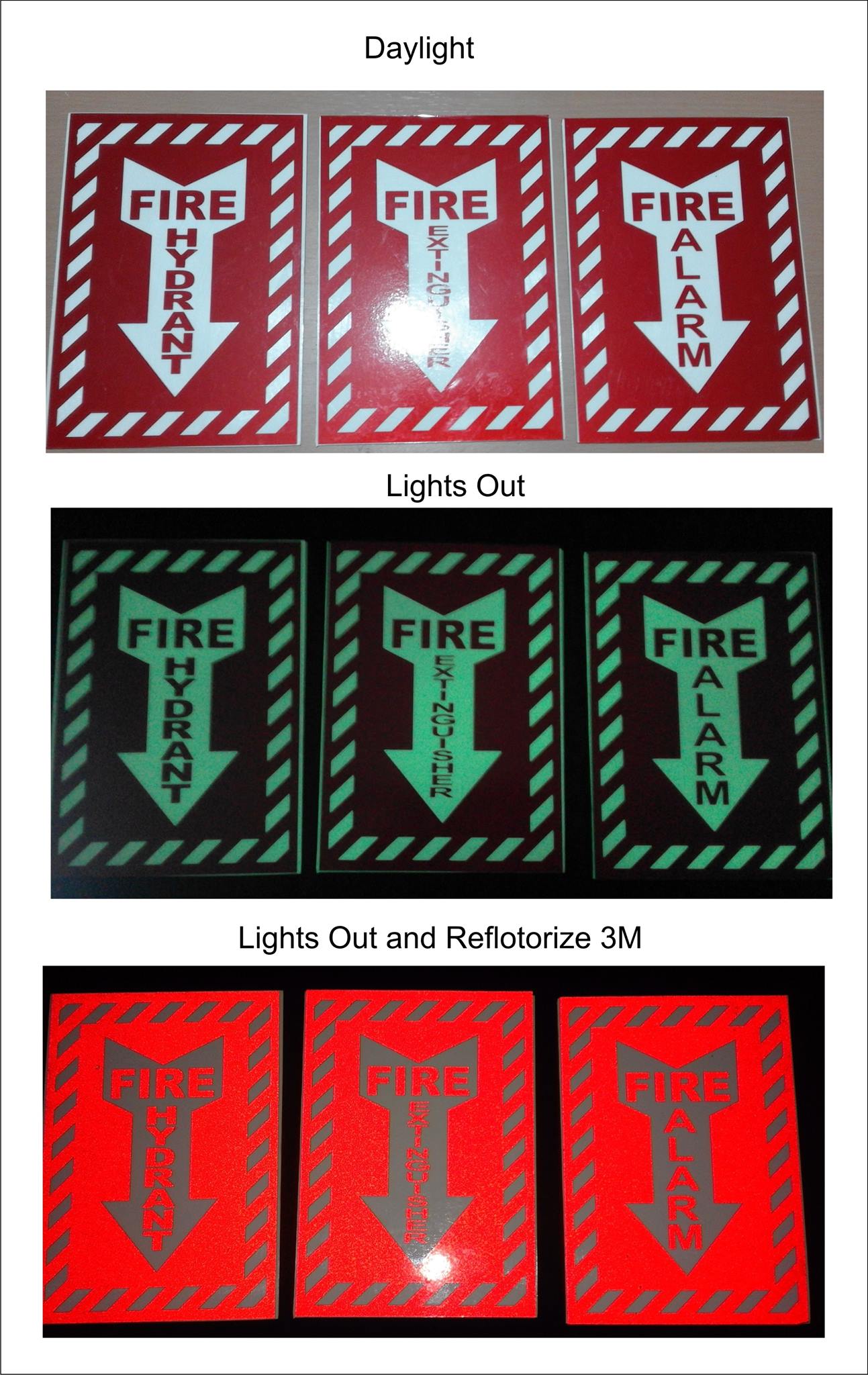 Photoluminescent Glow in the Dark Safety Signs Evacuation Plan Cebu ...