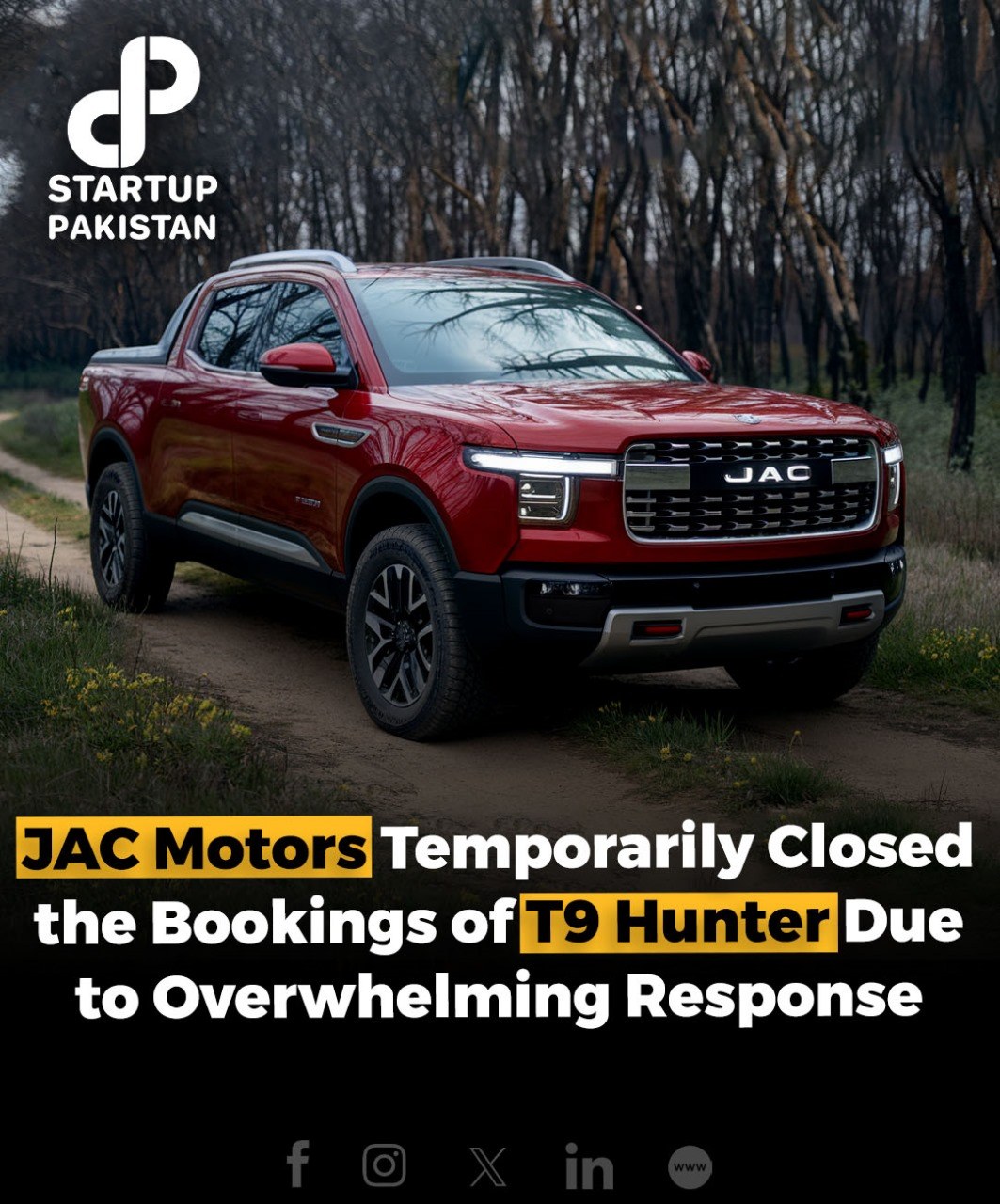 JAC Motors Pakistan has temporarily... - Startup Pakistan | Facebook