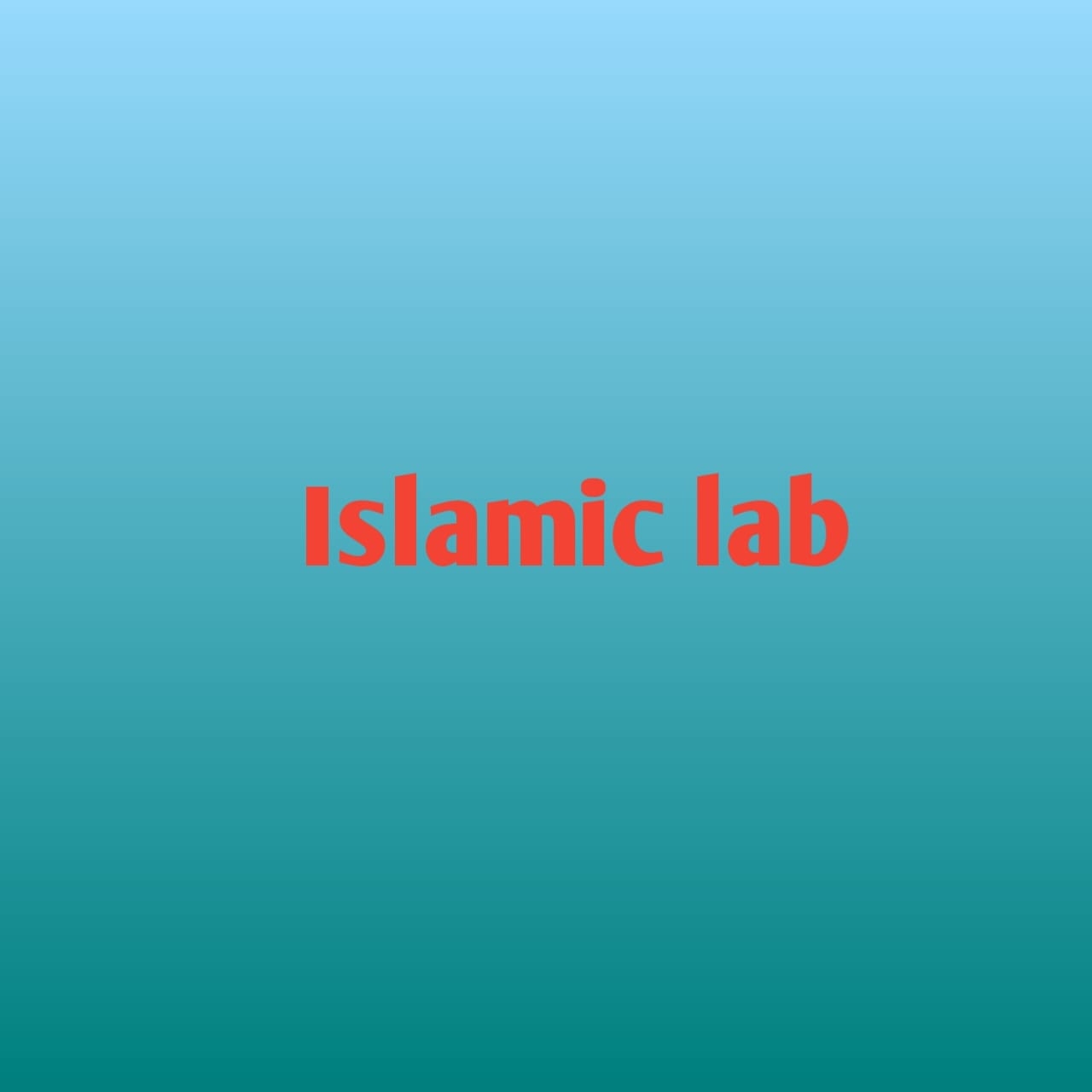 Islamic lab