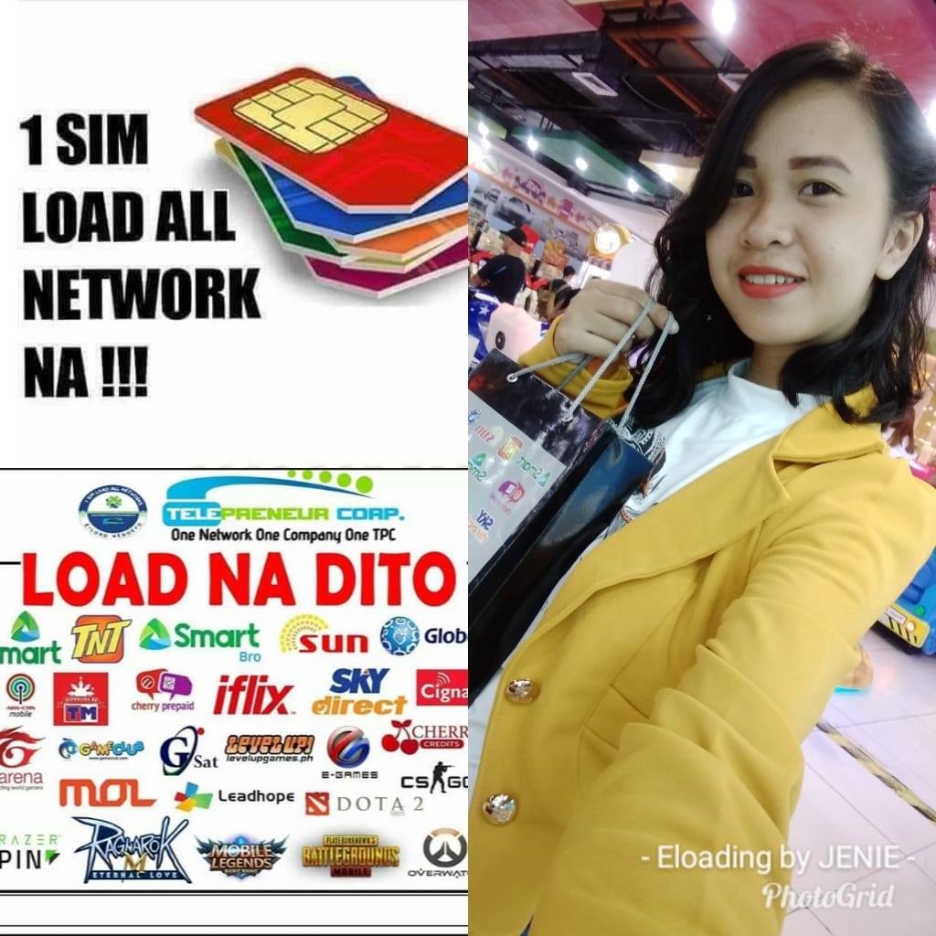 Eload Negosyo One Sim LoadAllnetworks by Jenie Javier | Calamba