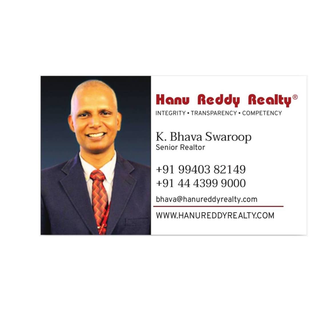 Hanu Reddy Realtor | Chennai