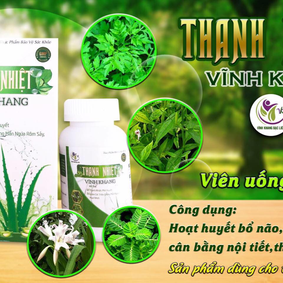 THANH NHIỆT VĨNH KHANG - Đông Nam Dược Vĩnh Khang