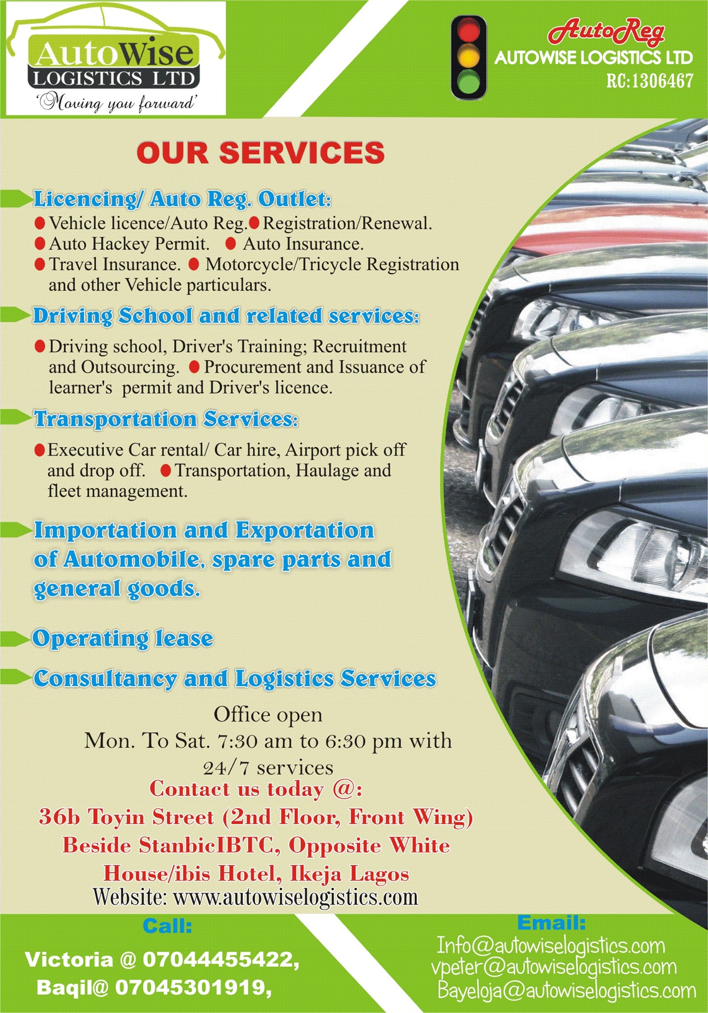 Renewal of vehicle license and other auto documents