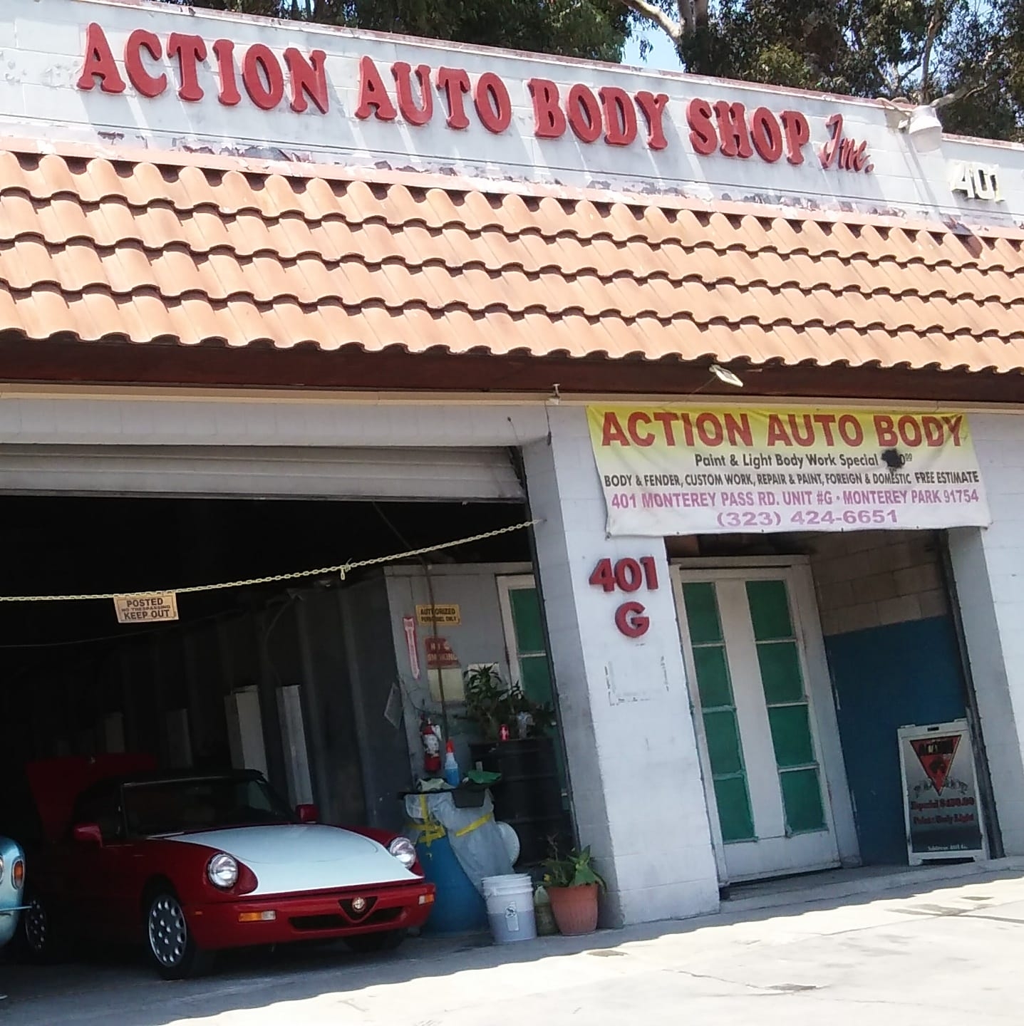 Action auto body shop inc | Monterey Park NC