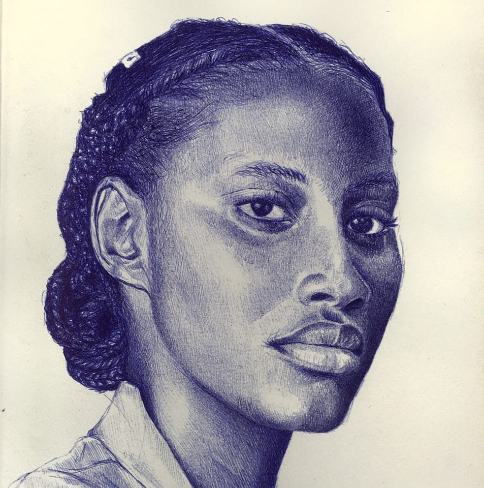 How to draw Lamine Yamal with a Pen ️🏽 #drawingtutorial #pendrawing # ...