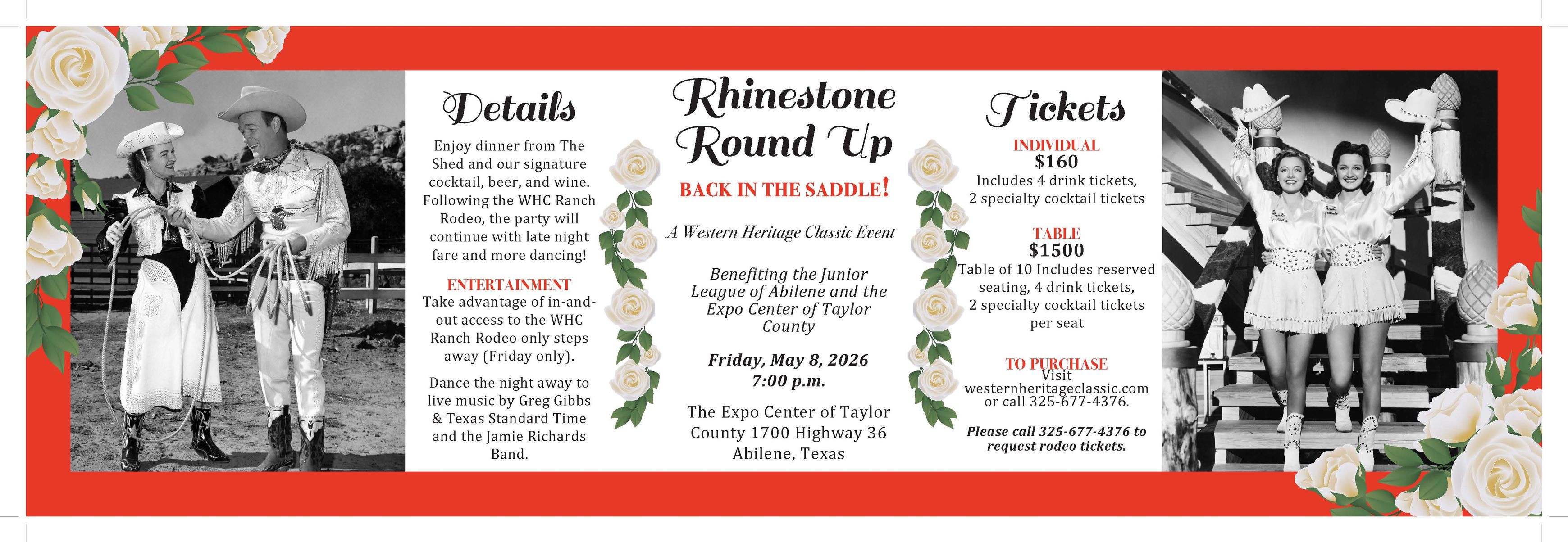 🎉🎟️ Rhinestone Round Up Tickets On... - Rhinestone Round Up | Facebook