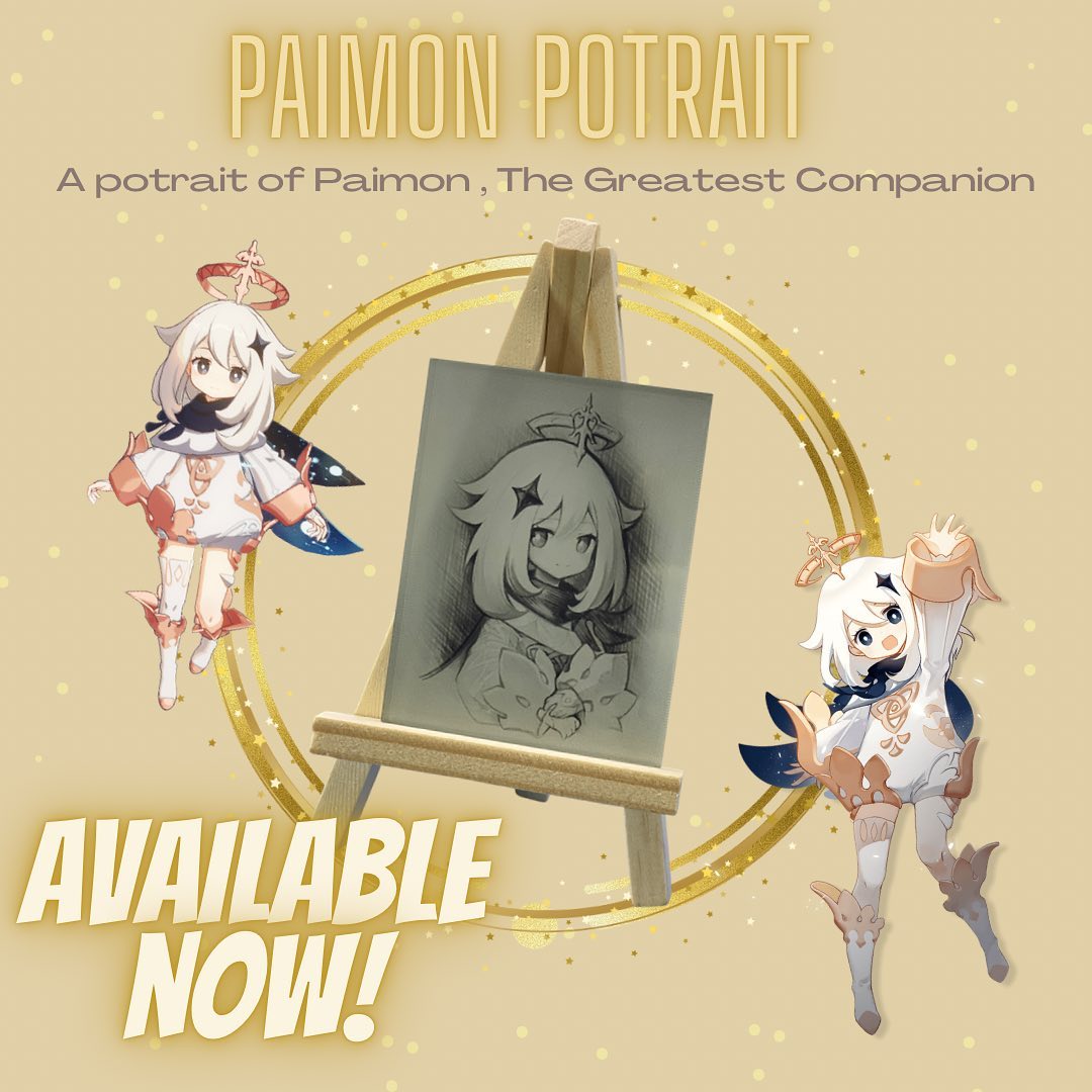. 🎨A Portrait of Paimon🎨 These cuties... - LUCKY POINT STORE