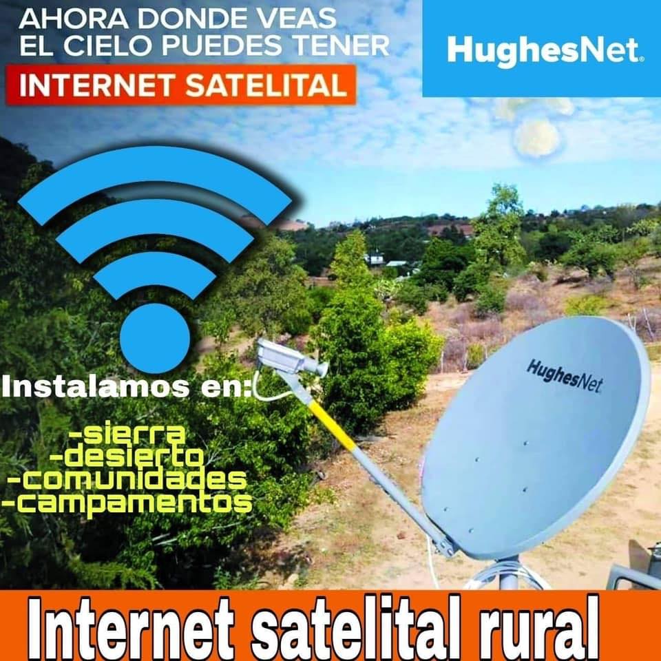 Internet satelital rural HughesN