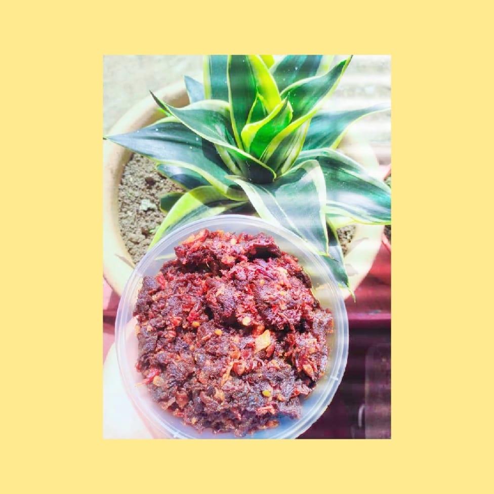 Daging dendeng akak gebu