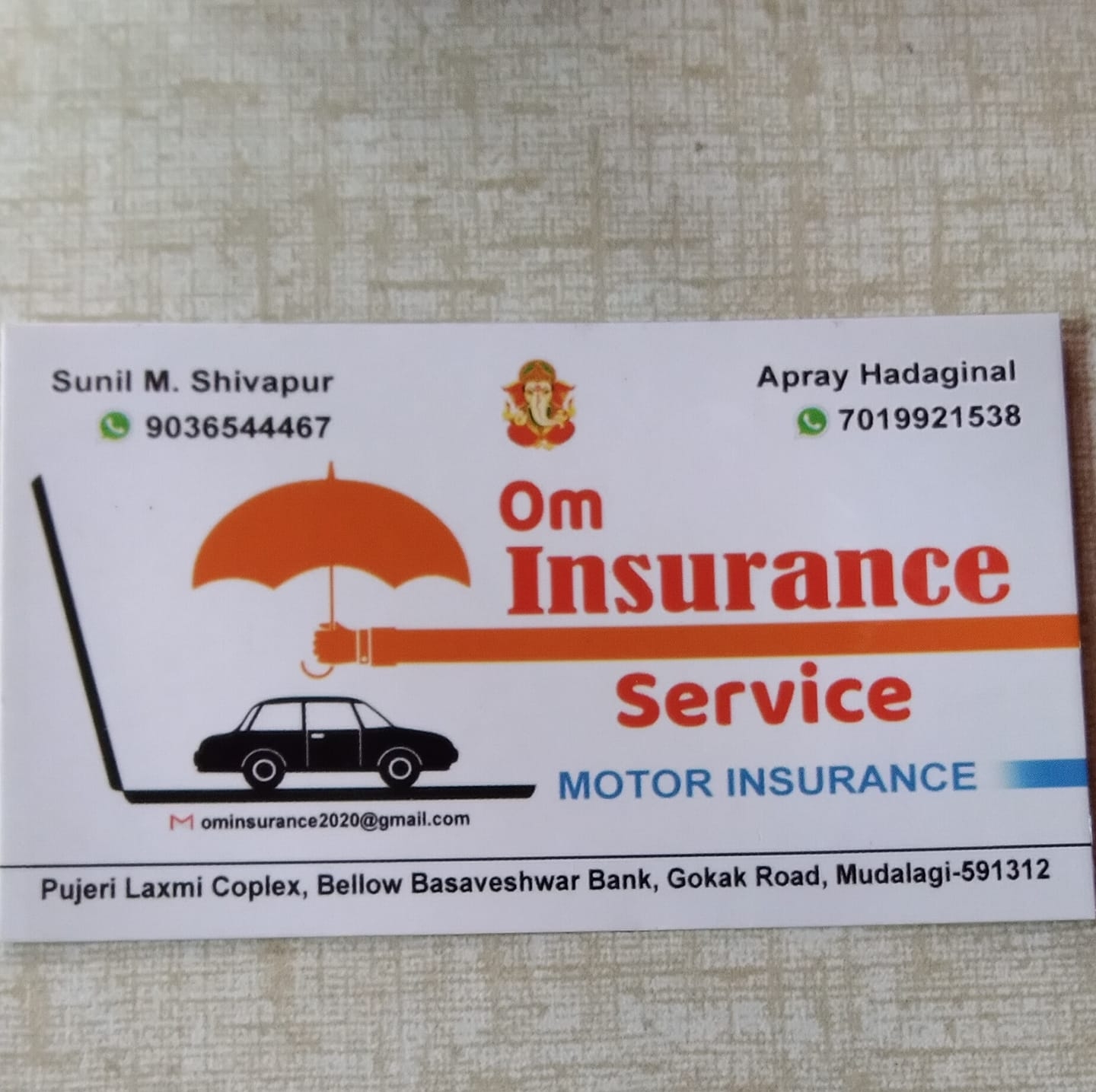 Om Insurance Mudalgi