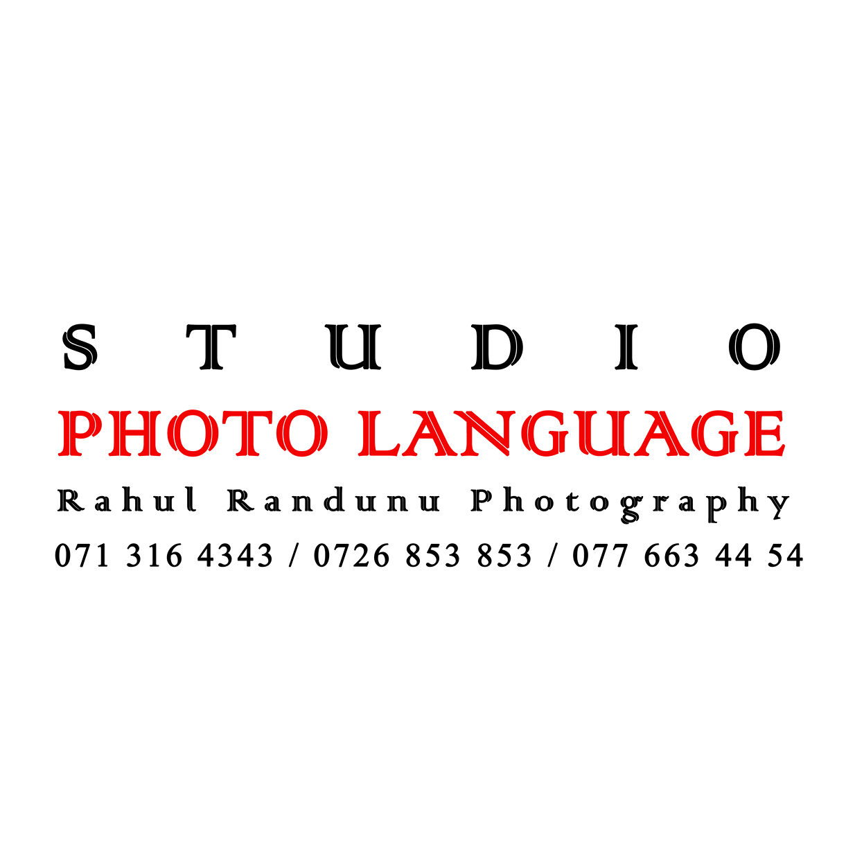 Studio Photo Language - Rahul Randunu Photography | Maharagama