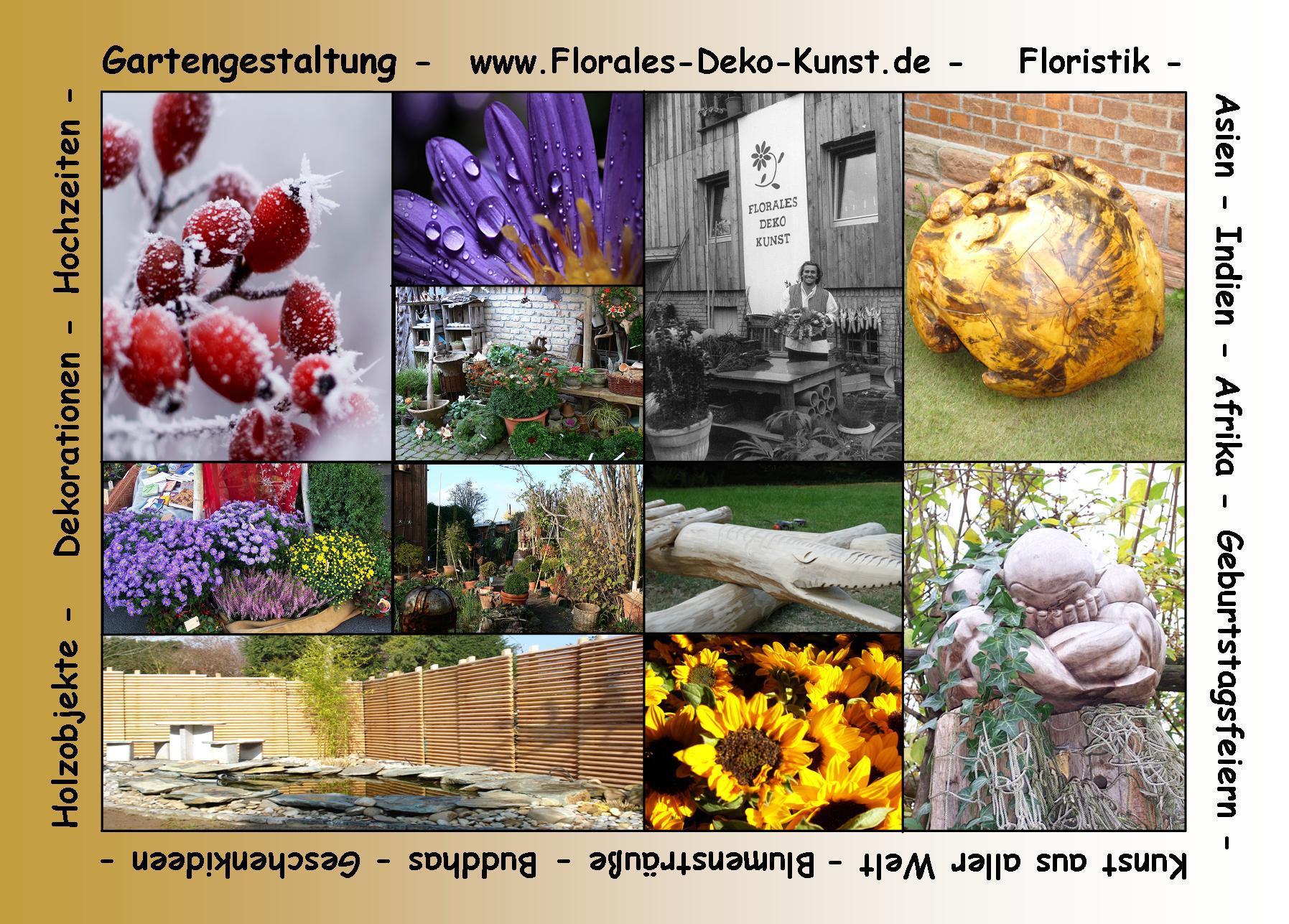 Florales Deko Kunst