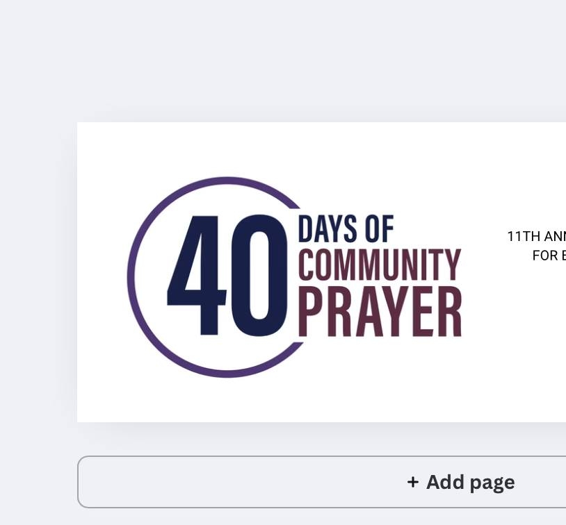 DAY 3:... - 40 Days of Prayer for El Dorado and Union County | Facebook