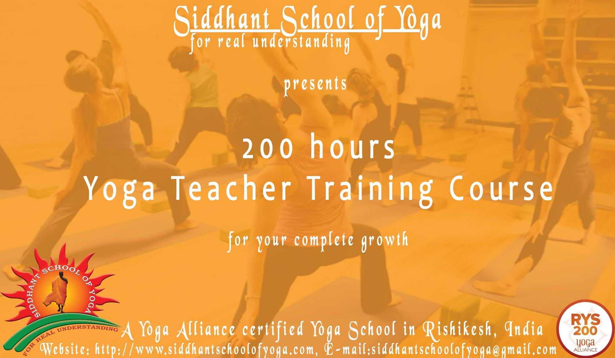 200 hours Yoga TTC in Rishikesh, India