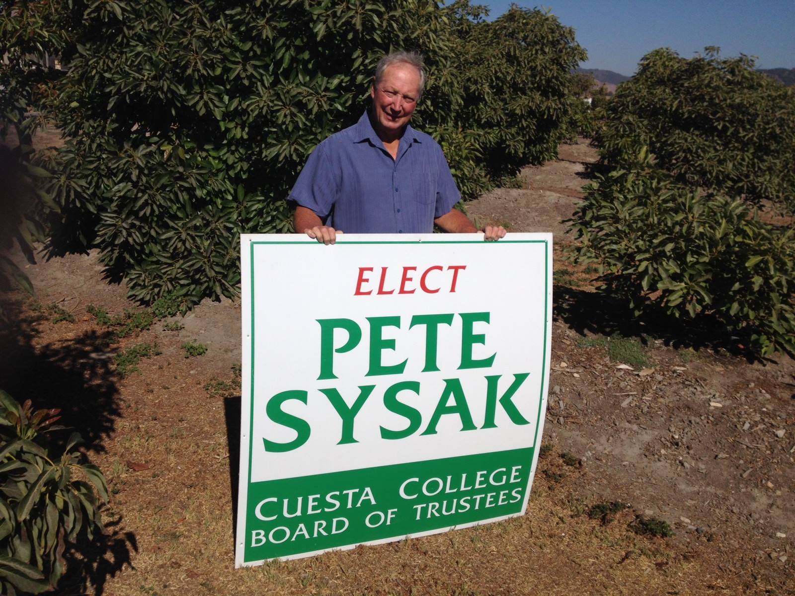 Pete Sysak for Cuesta College Trustee 4th District 2014