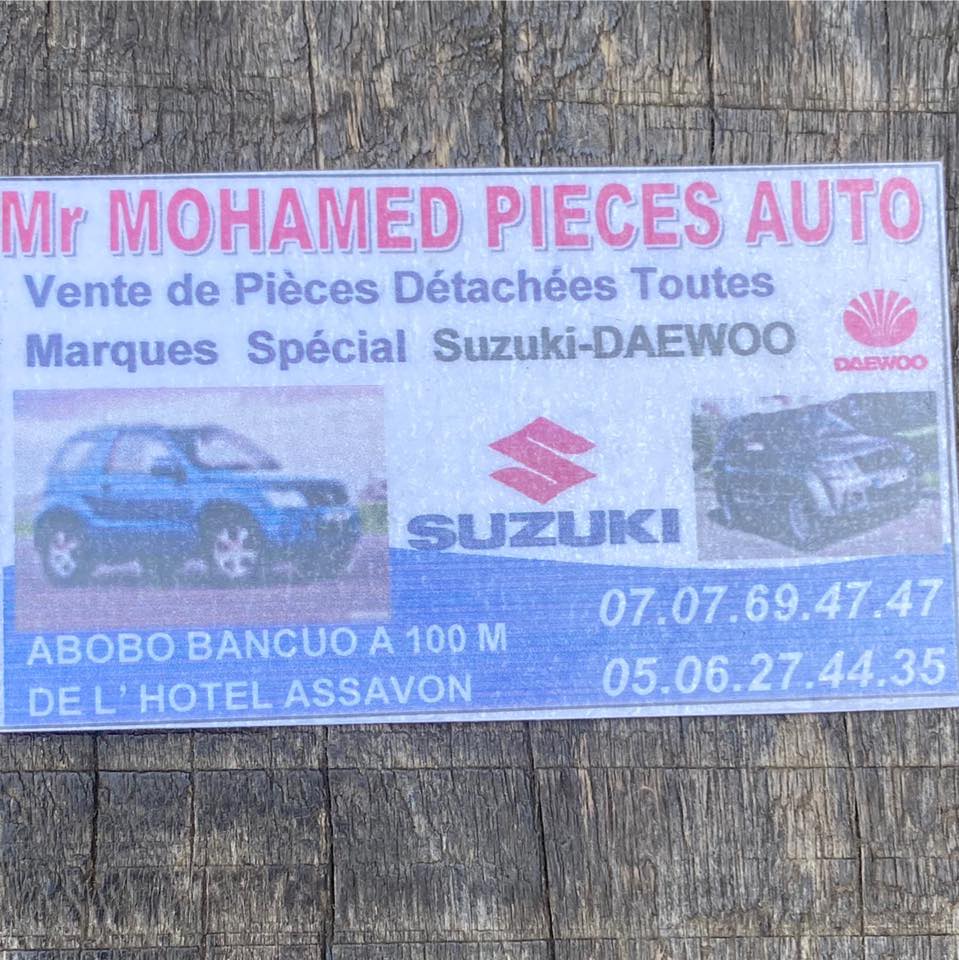 Mohamed pieces auto
