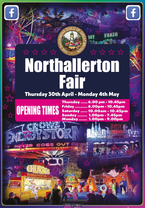 ⏰ THE COUNTDOWN IS ON! Northallerton May Fair is BACK from 30th April ...
