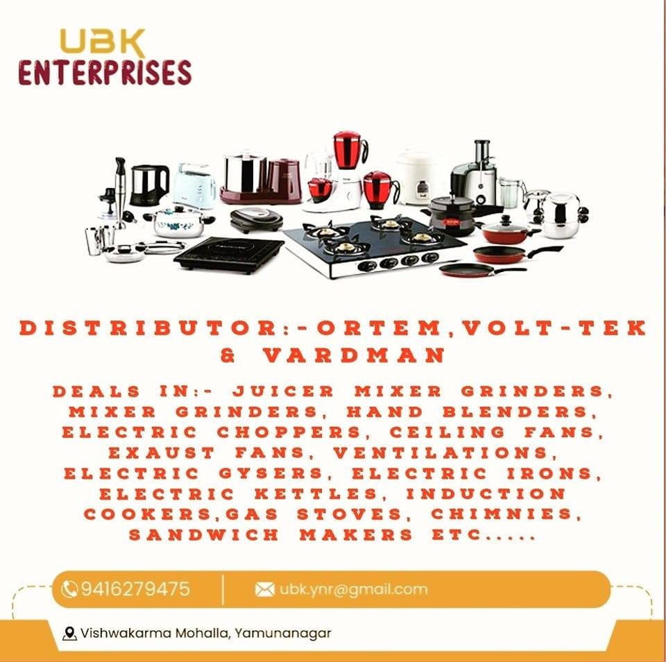 UBK Enterprises | Yamunanagar