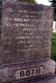Roth Family - Descendants of John Roth & Maria Pfingstag Moravian Missionar