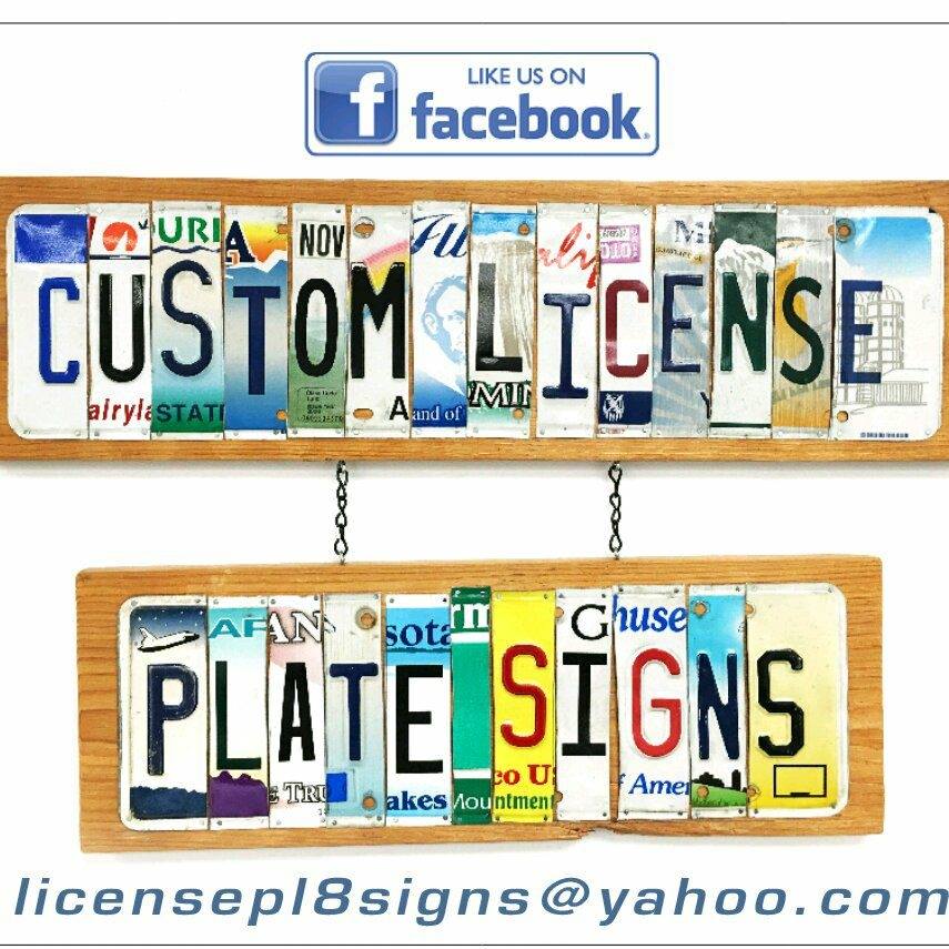 Custom License Plate Signs - Thank you Jimmy P.!!! | Facebook
