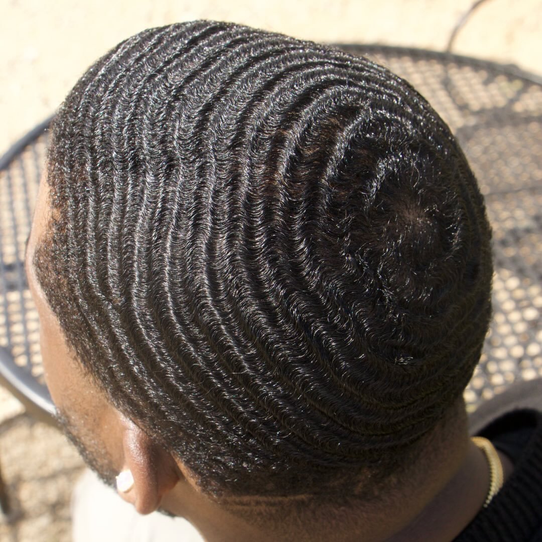 Wash’n Style for my 360 waves swirl pattern🌠🌊 Still a long way from ...