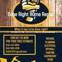 Done Right Home Repair | Ardmore OK