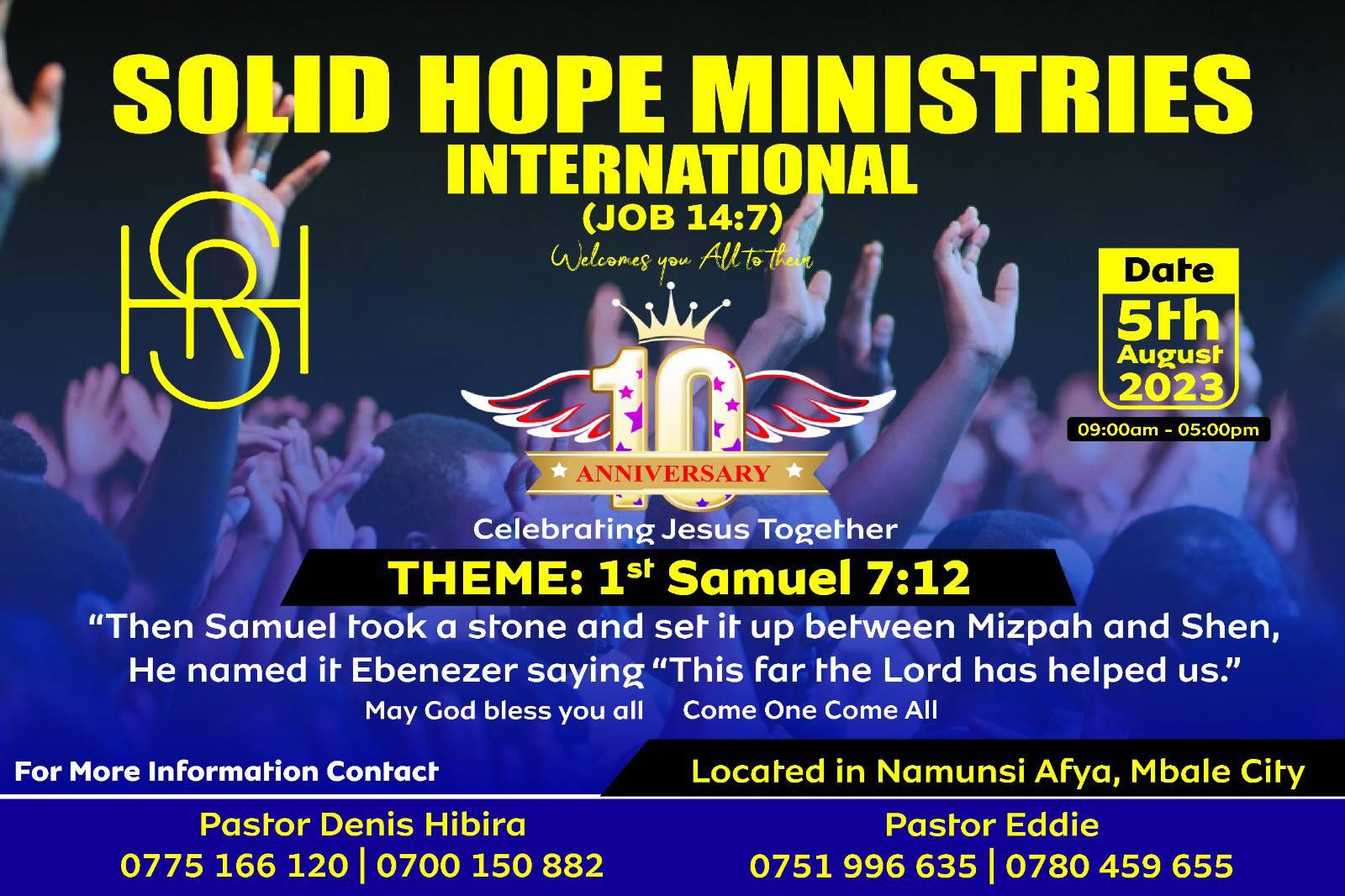Solid hope ministries inc... - Solid hope ministries inc