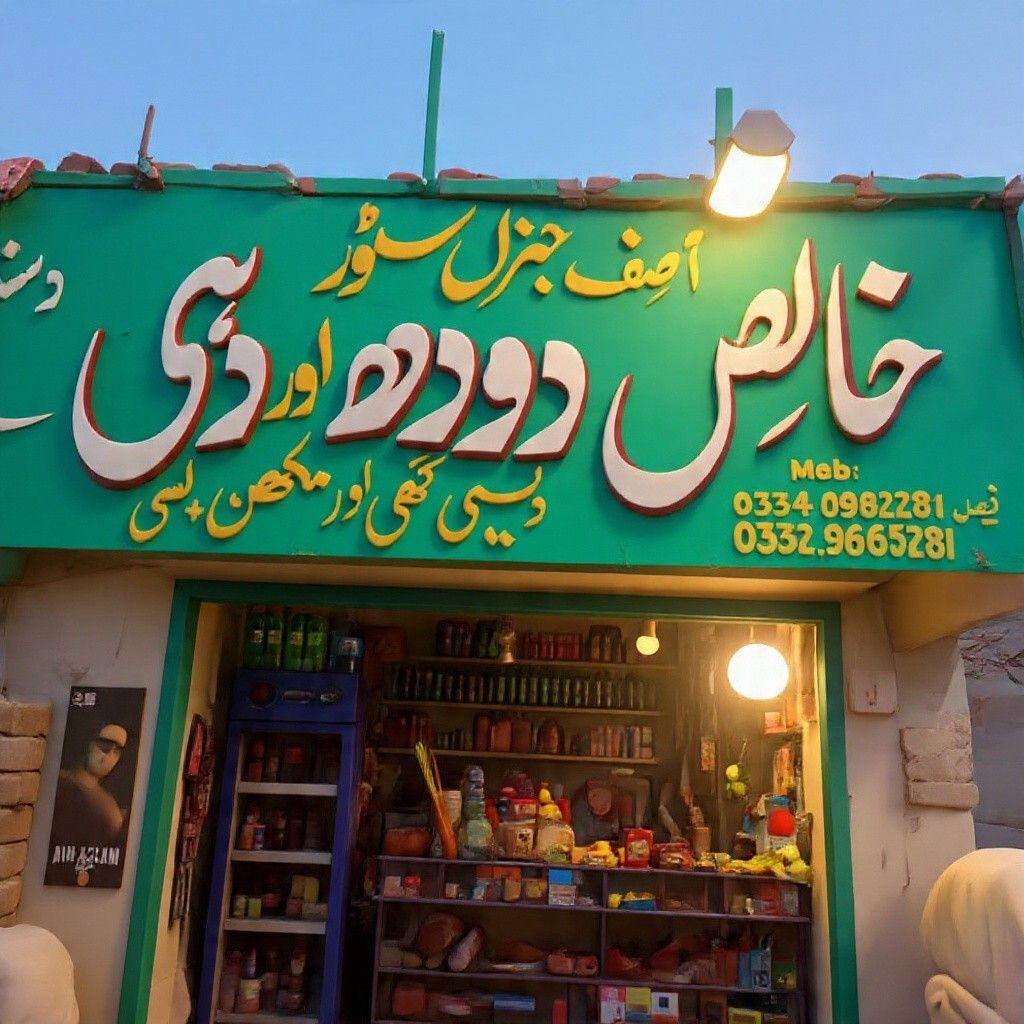 Asif super store and milk shop University road karak