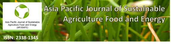 Asia Pacific Journal of Sustainable Agriculture Food and Energy | Jakarta