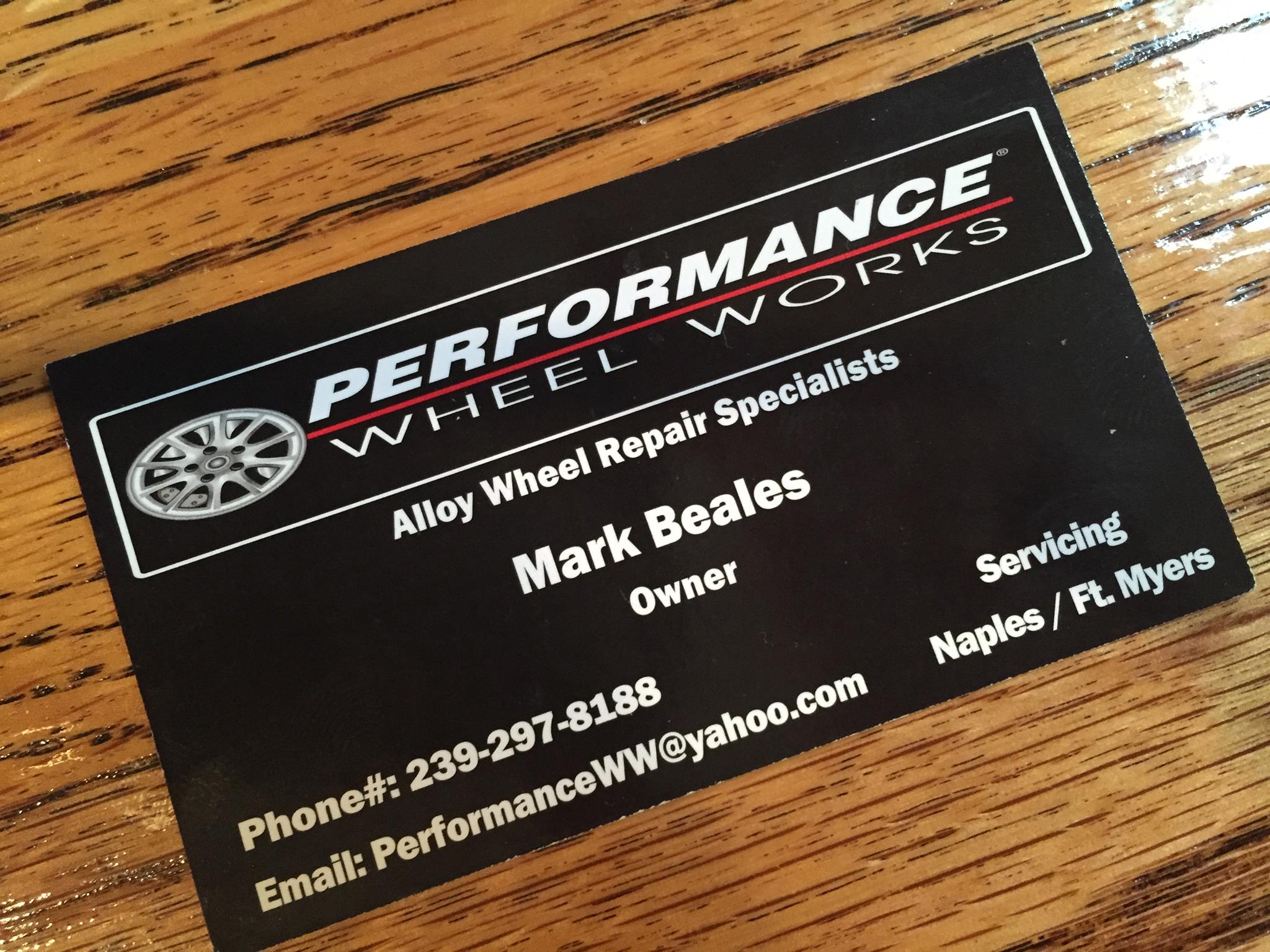 Performance wheel works | Bonita Springs FL