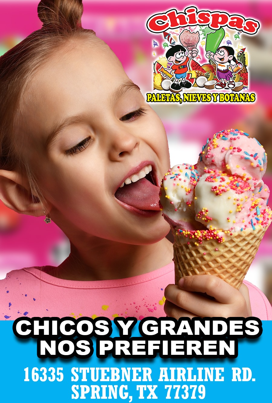 Chispas Paletas y Nieves | Spring TX