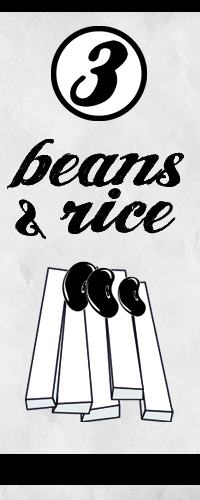 3 beans & rice