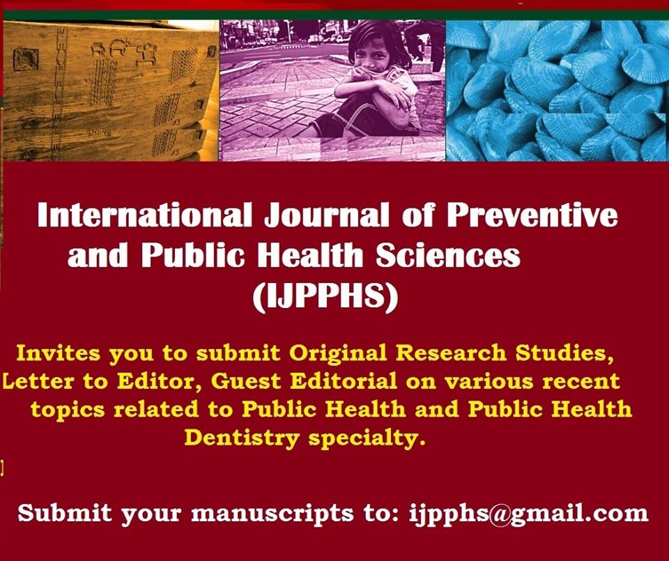 International Journal of Preventive and Public Health Sciences