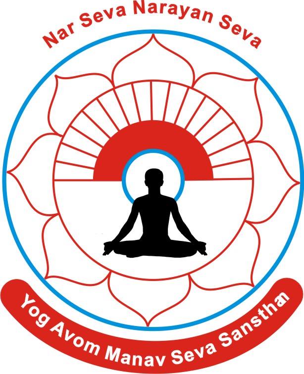 Logotipo De Manav Seva Yoga Classes For Health And Wellness | Yog Avom