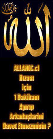 Allah'ı Seven 1.000.000 Müslüman Aranıyor.