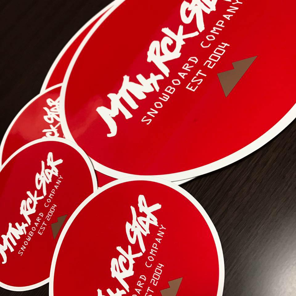 MountainRockStar　マウンテンロックスター　ステッカー ウィンタースポーツ MountainRockStar マウンテンロックスター ステッカー