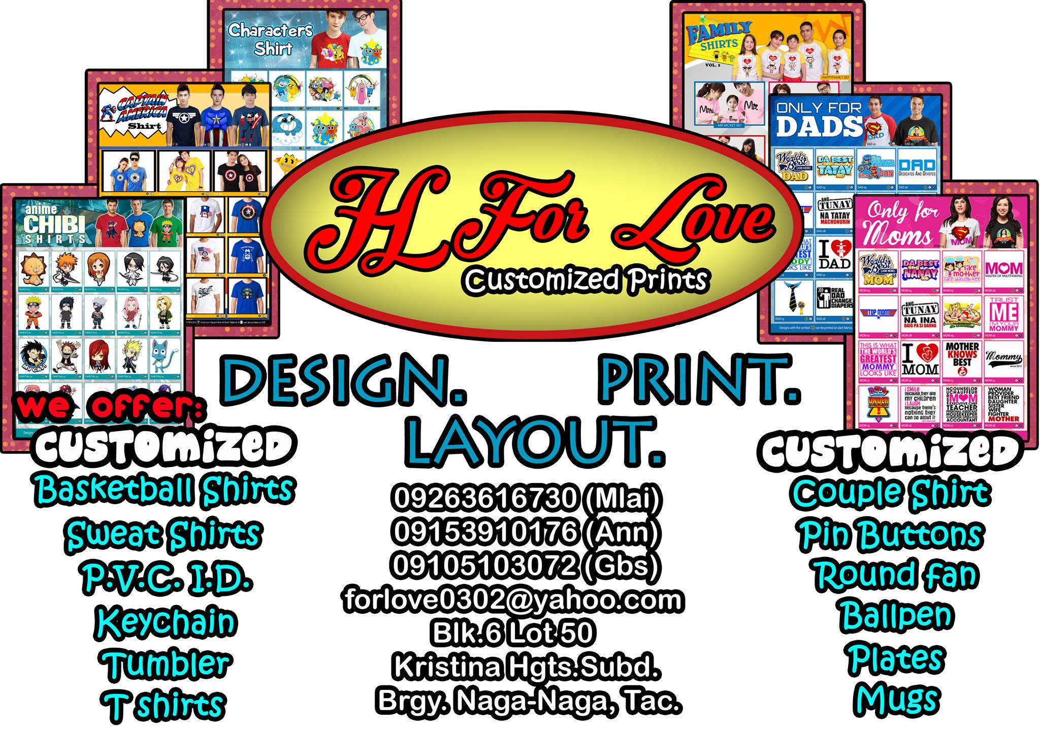 FL For Love Customized Printing Services | Tacloban City