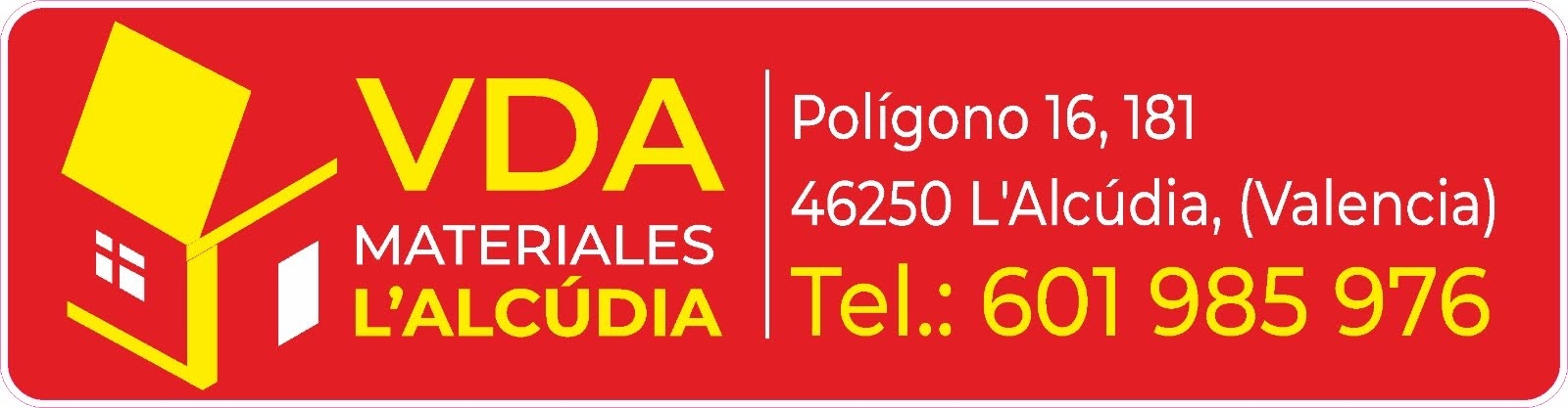 VDA Materiales L'Alcúdia. | Alcudia de Carlet