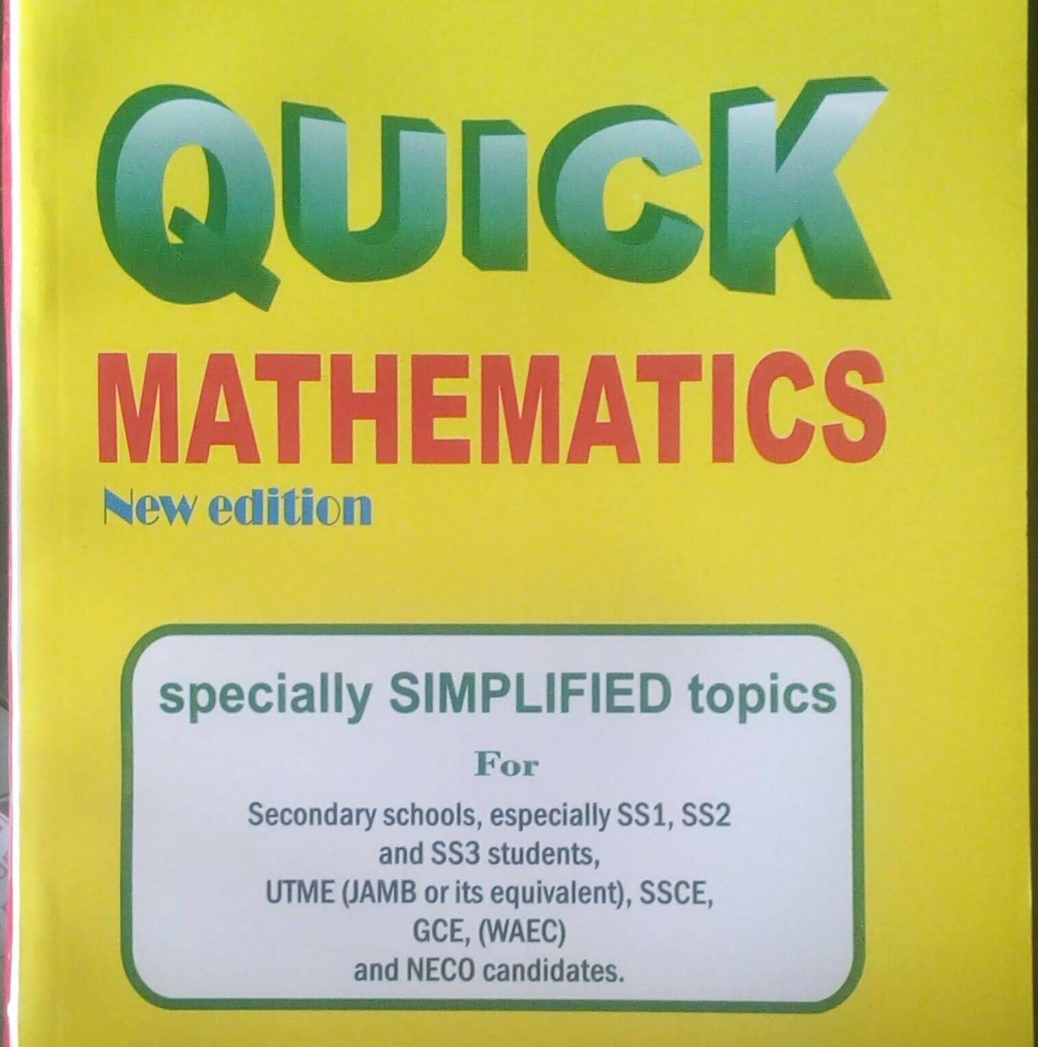 QUICK Mathematics
