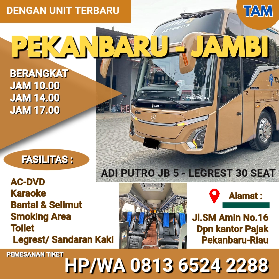 HP/WA O85274649709, Daftar Bus Pekanbaru Jambi, Sumatra Raya Trans ...