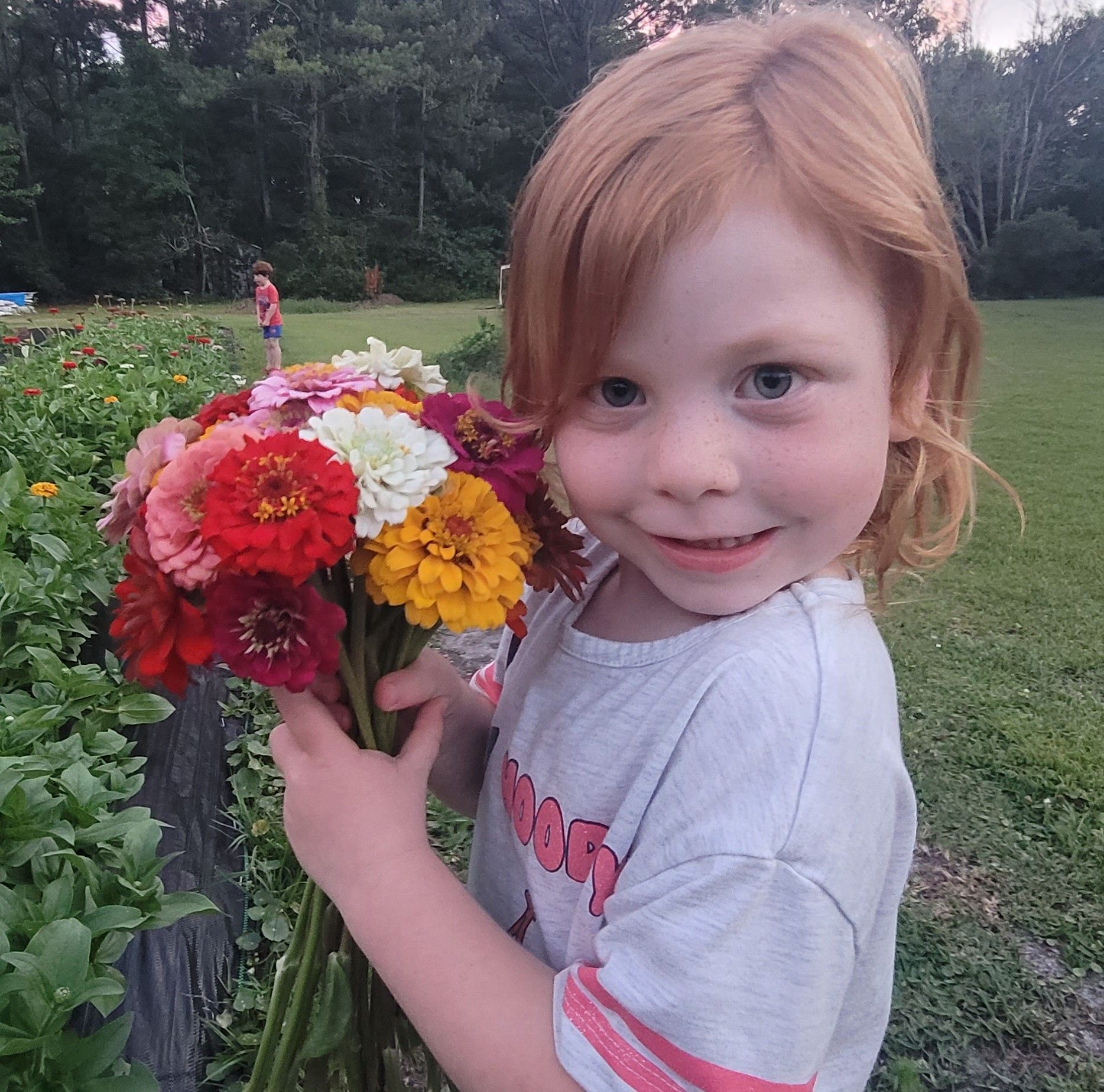The entire family worked hard setting up the farm for our first small ...