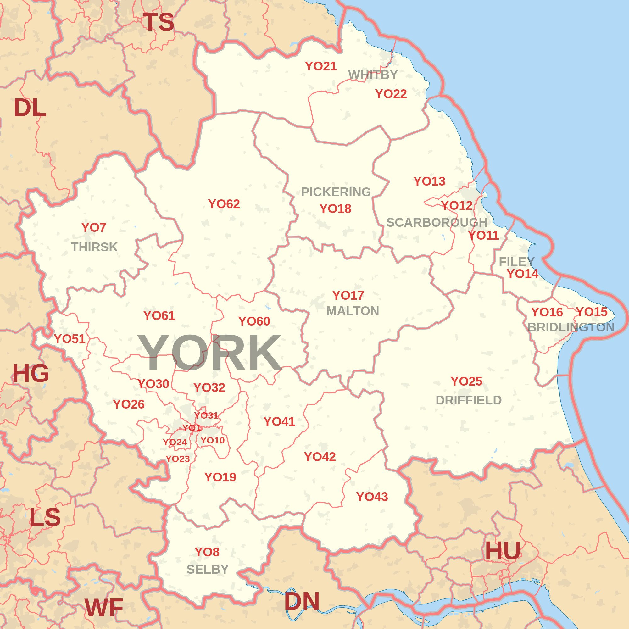 Discover Y O Postcode Area York