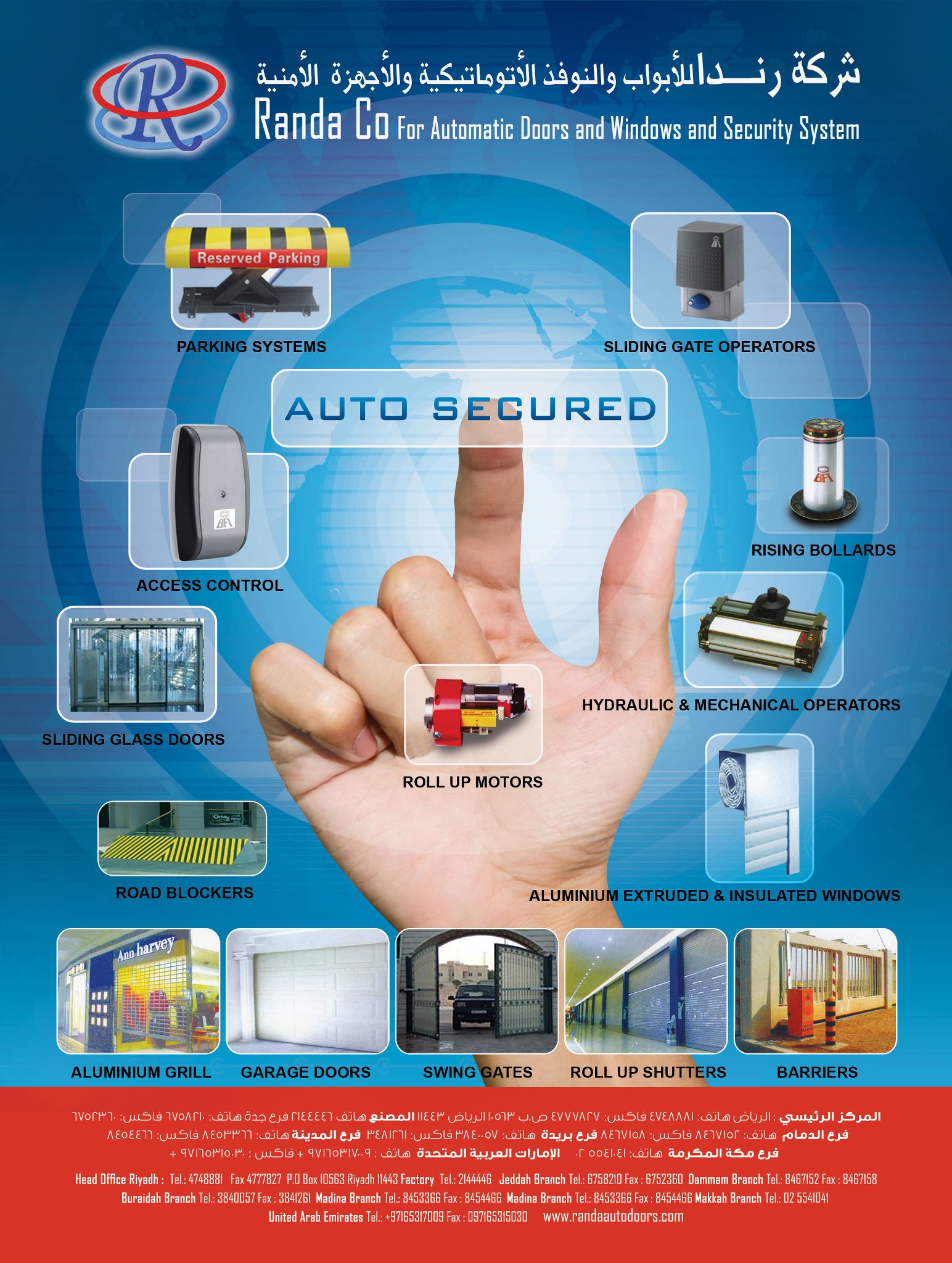 Randa for automatic doors & windows | Riyadh