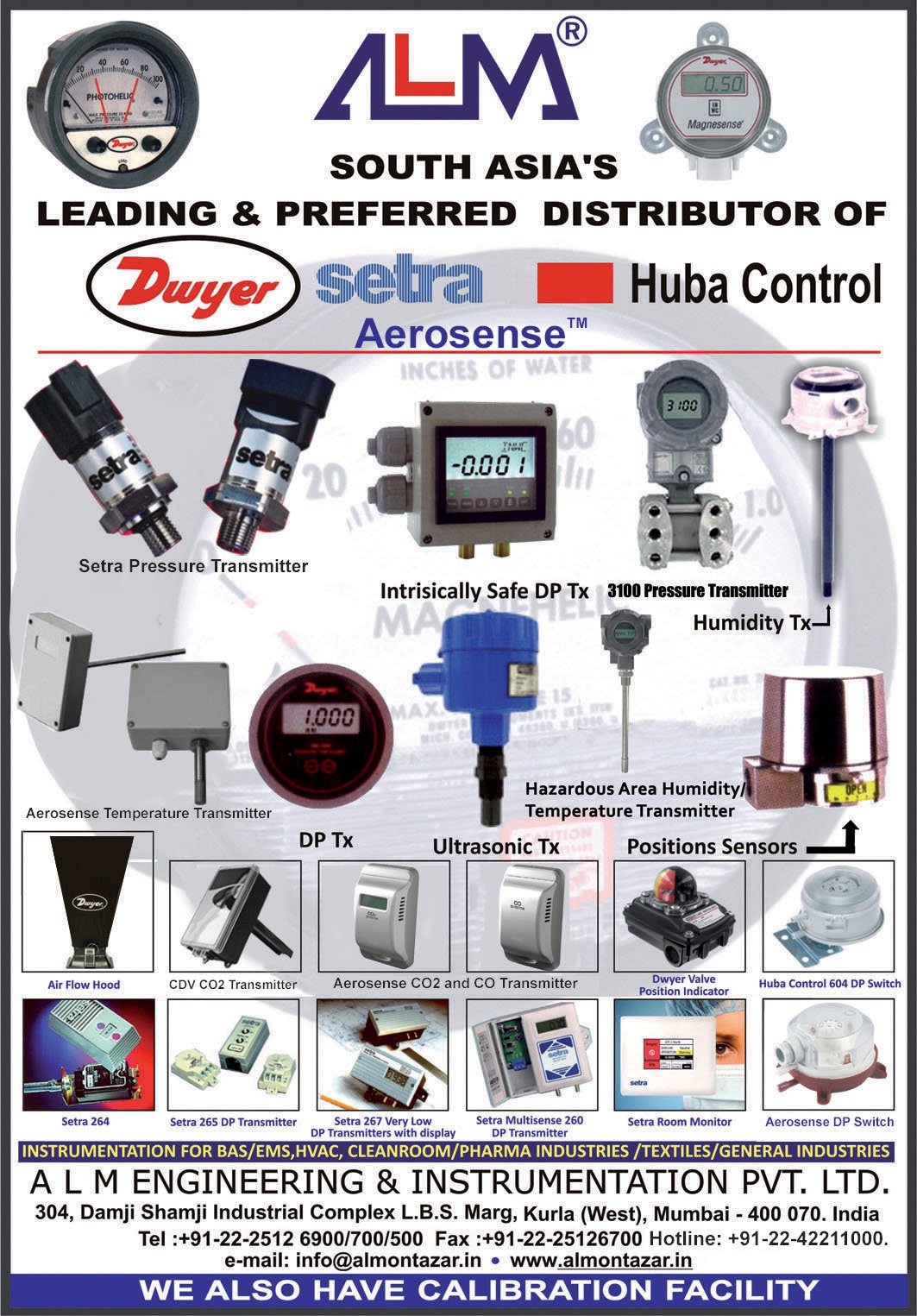 Building Automation Instruments from A L M