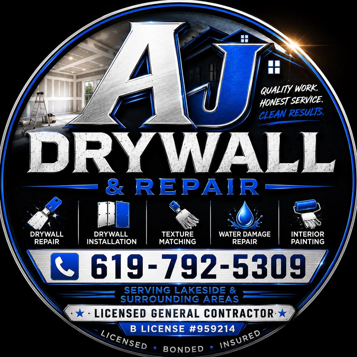 Image showcasing AJ Drywall and Handyman Services | La Mesa CA