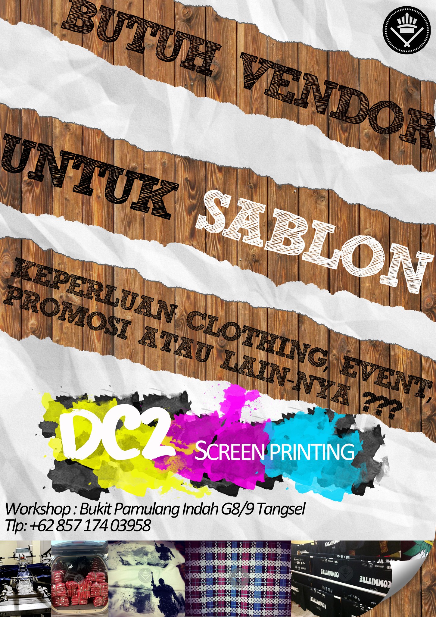 DC2 screen printing | Pamulang