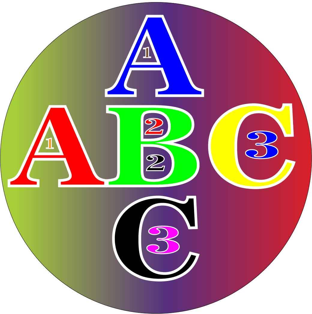 Abc 123 Clipart ABC 123 Learn Colour
